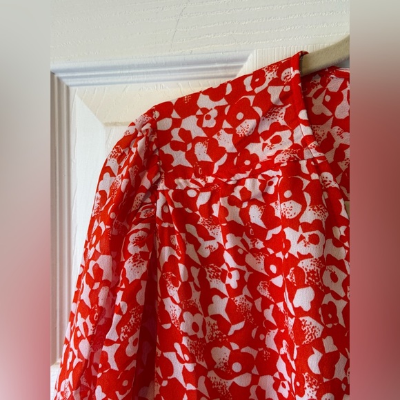 GANNI Abstract Floral Midi Dress sz 38 | sz 6 NWT - Picture 9 of 15